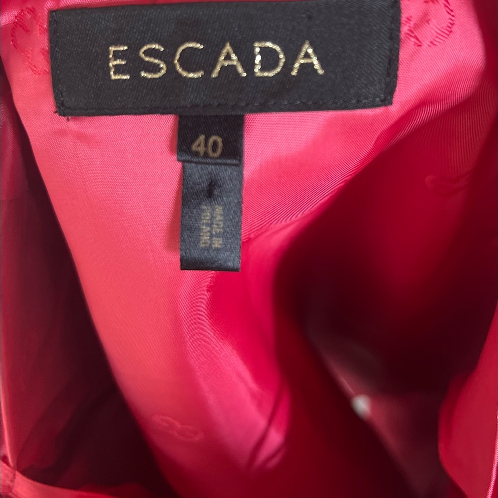 ✨ Escada 90’s 💗💚Colorblock Leather Jacket & Skirt Set! Collector’s Piece - Picture 10 of 11